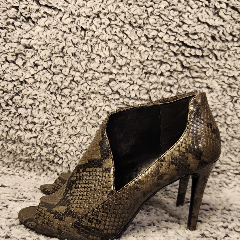 Calvin Klein Python Heel Ankle Booties Open Toe A… - image 7